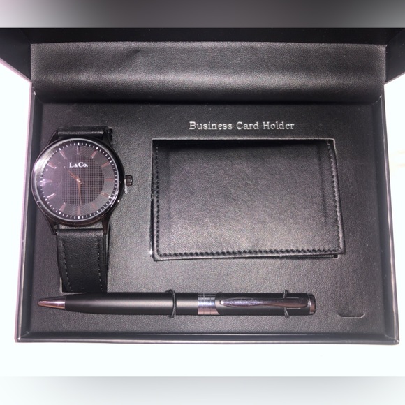NEW Men’s watch, business card holder, pen - Picture 2 of 6